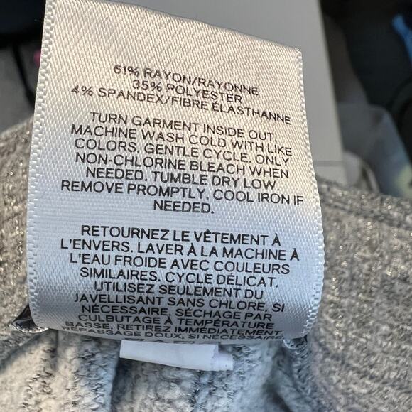 Express Jogger Pants Shine Women's Size L Gray Drawstring Performance Activewear - Picture 6 of 6